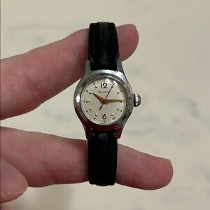 Bulova Silver and Black Women's Timepiece Watch